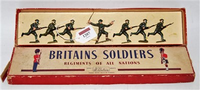 Lot 1269 - A Britains No. 1613 British Infantry in action...