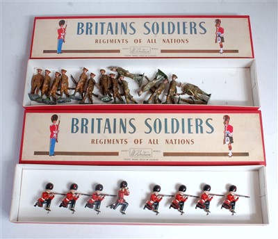 Lot 1285 - A Britains soldiers replica boxed set group,...