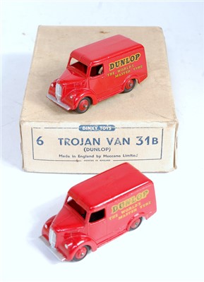 Lot 1911 - A Dinky Toys trade box No. 31B Dunlop Trojan...