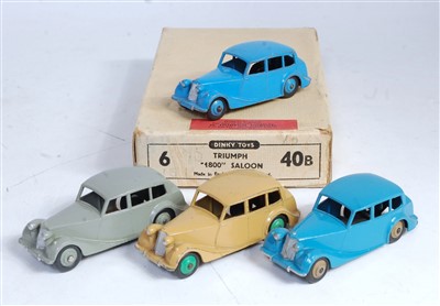 Lot 1918 - A Dinky Toys No. 40B Triumph 1800 trade box...