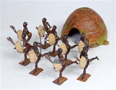 Lot 1311 - A Britains from set 147 Zulus of Africa...