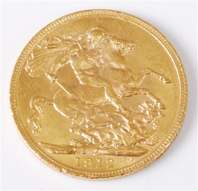 Lot 2082 - Great Britain, 1912 gold full sovereign