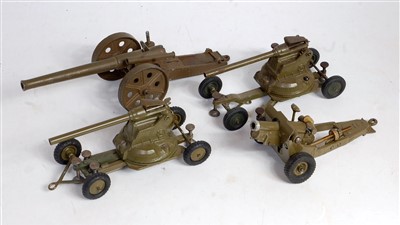 Lot 1341 - Four various loose Britains military vehicles...