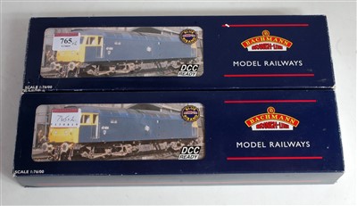 Lot 765 - 2 Bachmann class 47 diesel locomotives BR two...