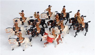 Lot 1366 - A Britains set No. 101 mounted band of the...