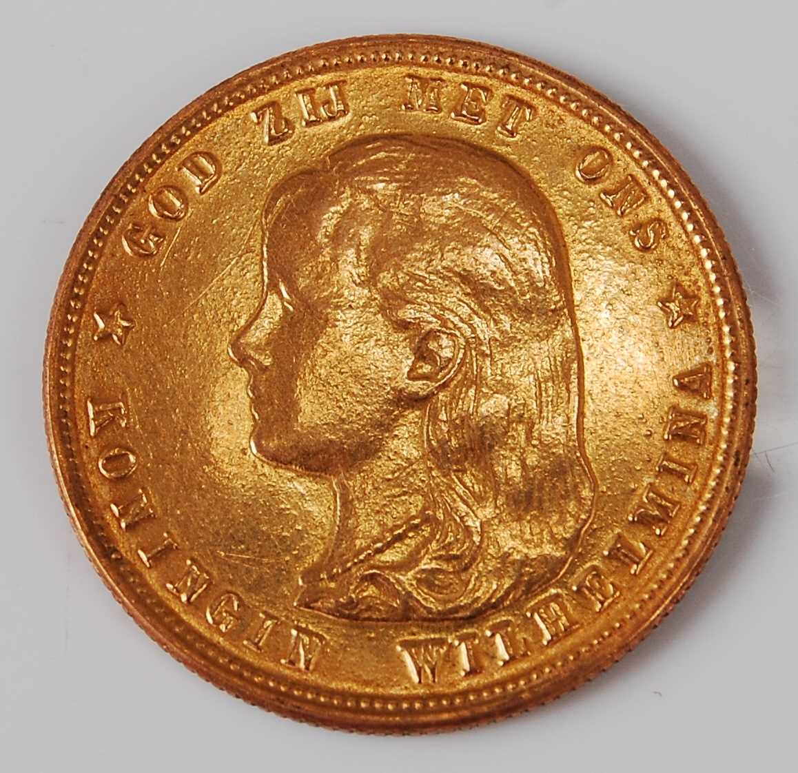 Lot 2094 - Netherlands, 1897 gold 10 gulden