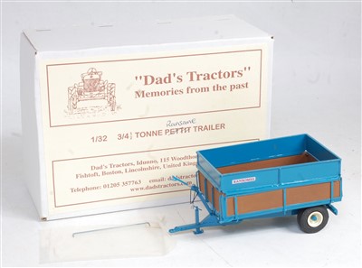 Lot 1378 - A Dad's Tractors 1/32 scale white metal and...