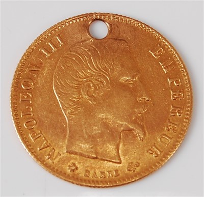Lot 2101 - France, 1860 gold 5 francs