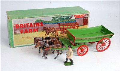 Lot 1389 - A Britains Farm Series boxed No. 5F farm wagon,...