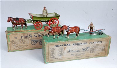 Lot 1436 - A Britains boxed Farm Series horse drawn...