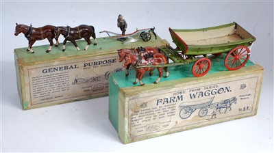 Lot 1437 - A Britains Home Farm series boxed horse drawn...