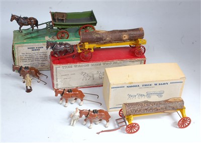 Lot 1439 - A Britains and Charbens horse-drawn farming...