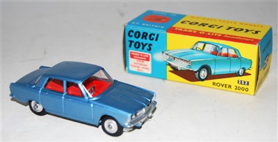 Lot 1659 - Corgi Toys, No. 252 Rover 2000 metallic light...