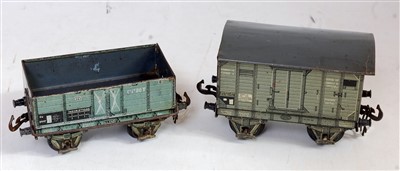 Lot 508 - Carette 1912 grey covered goods wagon Cat. No....