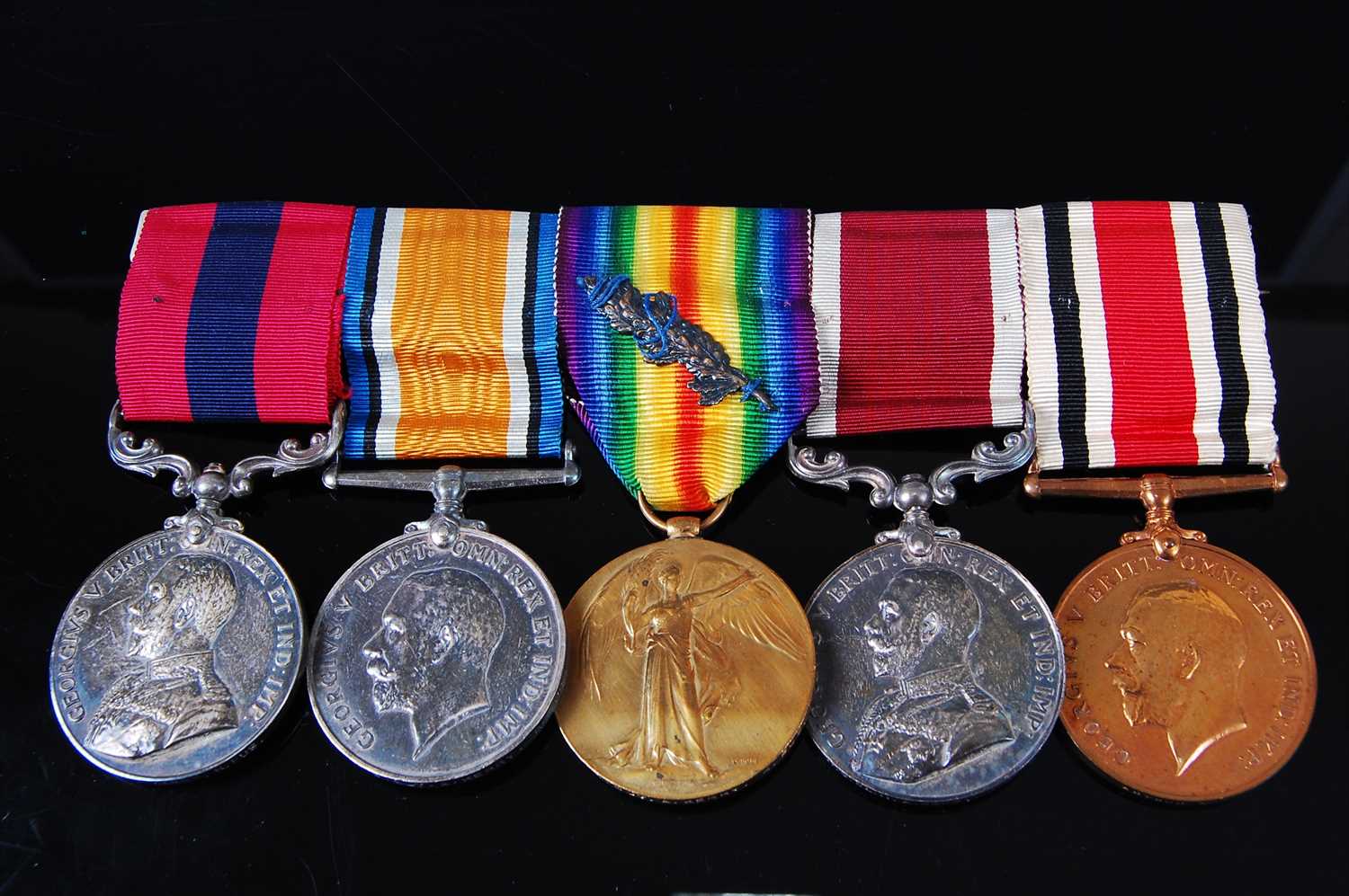 Lot 304 - A George V Distinguished Conduct Medal group of five