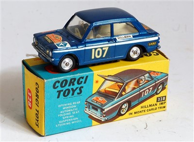 Lot 1637 - A Corgi Toys No. 328 Hillman Imp in Monte...