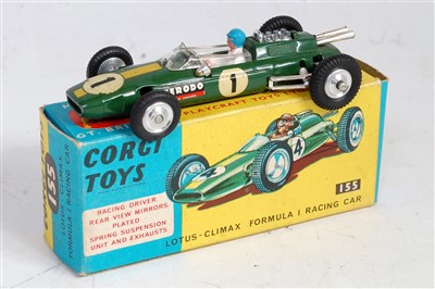 Lot 1641 - A Corgi Toys No. 155 Lotus Climax F1 racing...