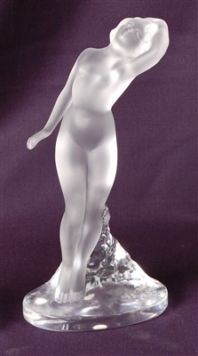 Lot 199 - Lalique - a frosted glass model of a standing...