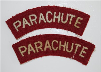 Lot 239 - A pair of Parachute Regiment cloth shoulder...
