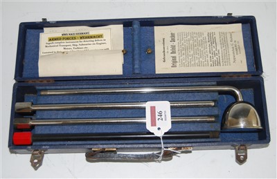 Lot 246 - A cased German Defect Detector tool, in fitted...