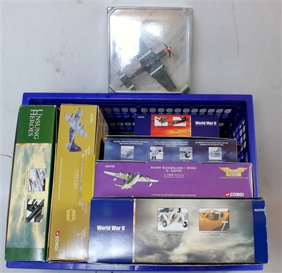 Lot 2534 - Seven boxed mixed scale Corgi Aviation Archive...