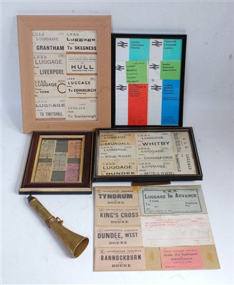Lot 17 - A collection of framed and glazed railway and...