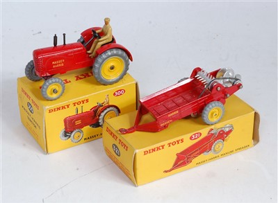 Lot 1939 - A Dinky Toys boxed farming interest diecast...