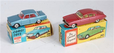 Lot 1661 - A Corgi Toys boxed saloon group to include No....