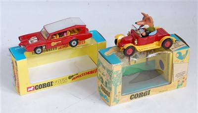 Lot 1662 - A Corgi Toys boxed TV related diecast group to...