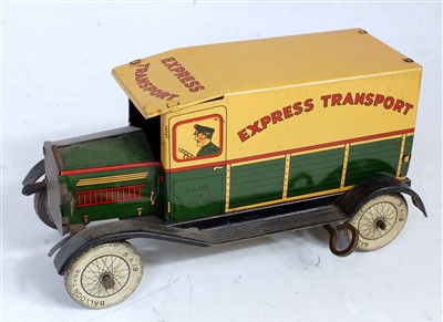 Lot 3177 - A Wells (UK) tinplate and clockwork Express...