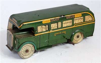 Lot 3178 - A Wells Brimtoy tinplate and clockwork Green...