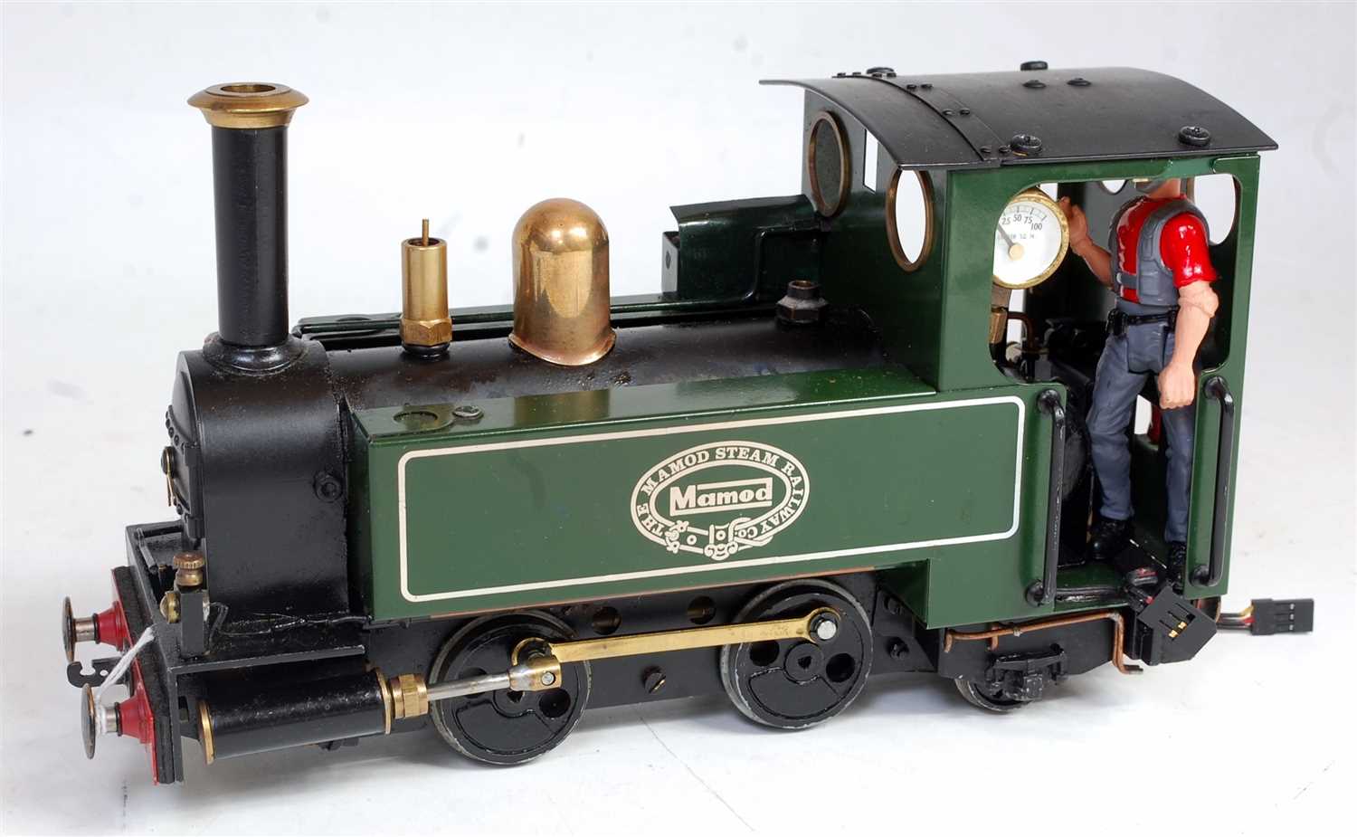 Lot 43 - Mamod SL2 0-4-2 loco, green, converted to gas...