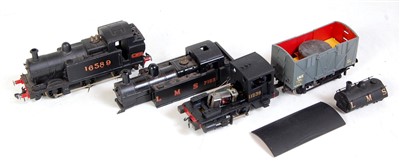 Lot 620 - Two locos and one loco body: LMS 1F tank loco,...