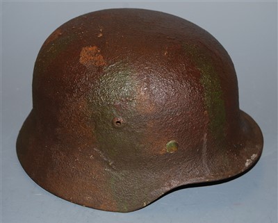 Lot 265 - A post-WWII German M35 steel helmet, in...
