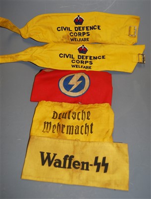 Lot 266 - Two Civil Defence Corps Welfare Warden's...