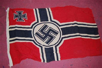 Lot 268 - A German Kriegsmarine battle flag, stamped...