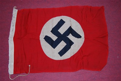 Lot 270 - A German NSDAP party flag, stamped NSDAP to...