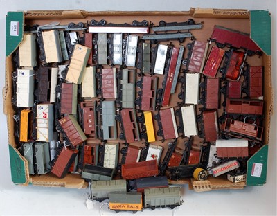 Lot 894 - Tray containing 70+ wagons mostly Hornby Dublo...