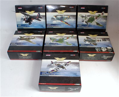 Lot 2574 - Seven various boxed Corgi Aviation Archive...