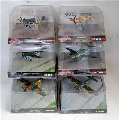 Lot 2575 - A Corgi Aviation Archive WWII Legends boxed...