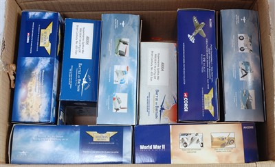 Lot 2580 - Eight various boxed mixed scale Corgi Aviation...