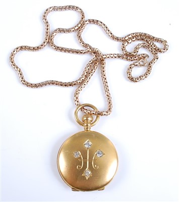 Lot 2600 - A 9ct gold fancylink necklace, 9.8g, 53cm,...