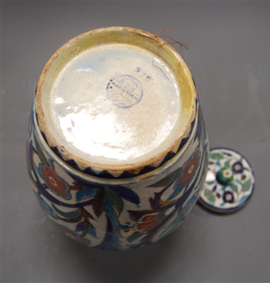 Lot 22 - A 19th century continental tin glazed vase and...