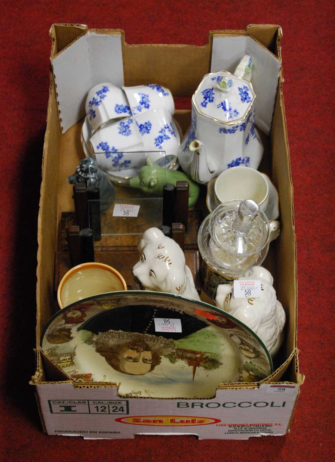 Lot 58 - A box of miscellaneous items, to include Royal...
