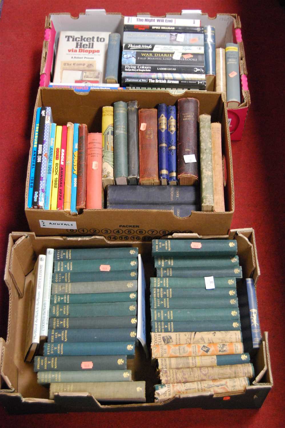 Lot 71 - Three boxes of miscellaneous books, to include...