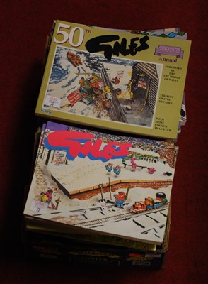 Lot 72 - A box of miscellaneous Giles annuals
