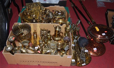 Lot 149 - A large collection of miscellaneous metalware,...