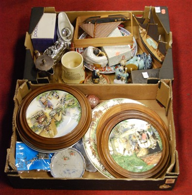 Lot 170 - Two boxes of miscellaneous items, to include...