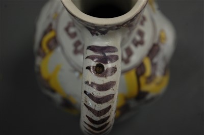 Lot 284 - An 18th century Dutch delft bottle vase, of...