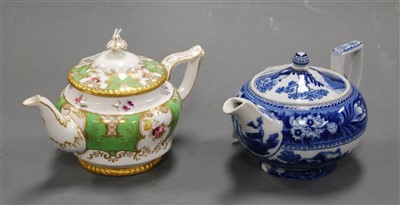 Lot 295 - A Victorian Wedgwood bachelors teapot,...